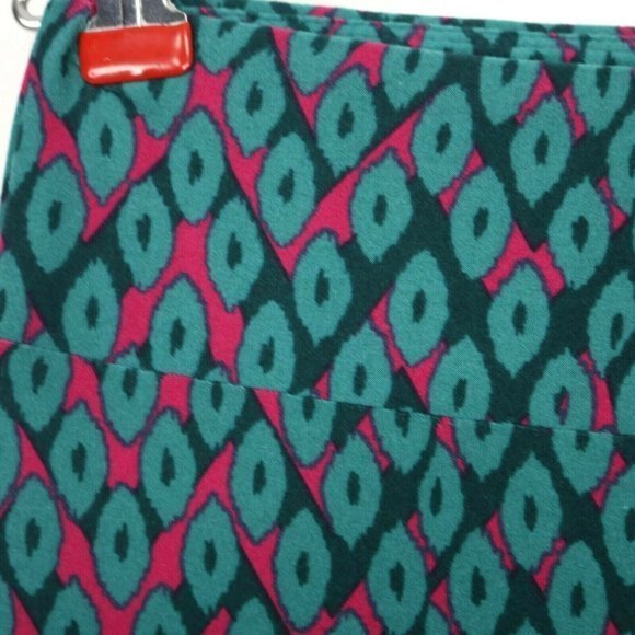 LuLaRoe Leggings Teal Green Pink‎ One Size OS - Picture 8 of 12